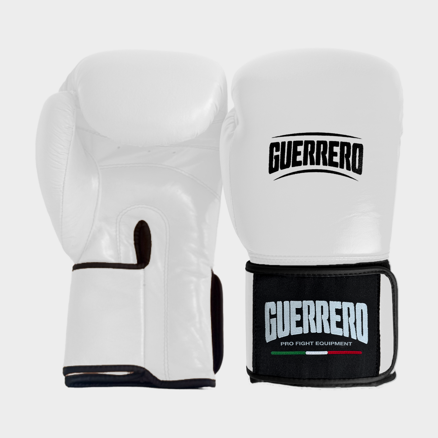 Guantoni da Boxe Bianchi In Vera Pelle – Strap Series Vera Pelle | Guerrero™