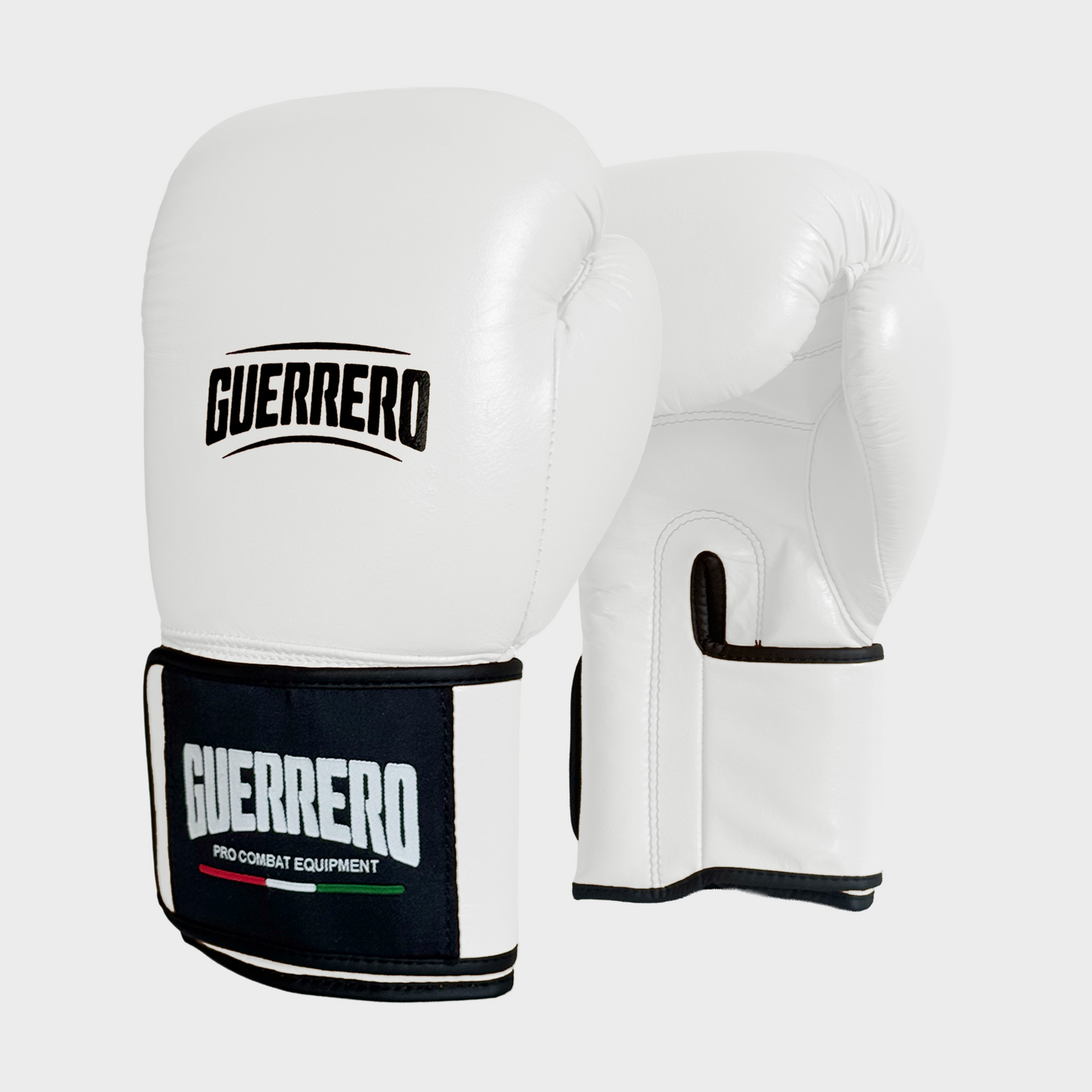 Guantoni da Boxe Bianchi In Vera Pelle – Strap Series Vera Pelle | Guerrero™