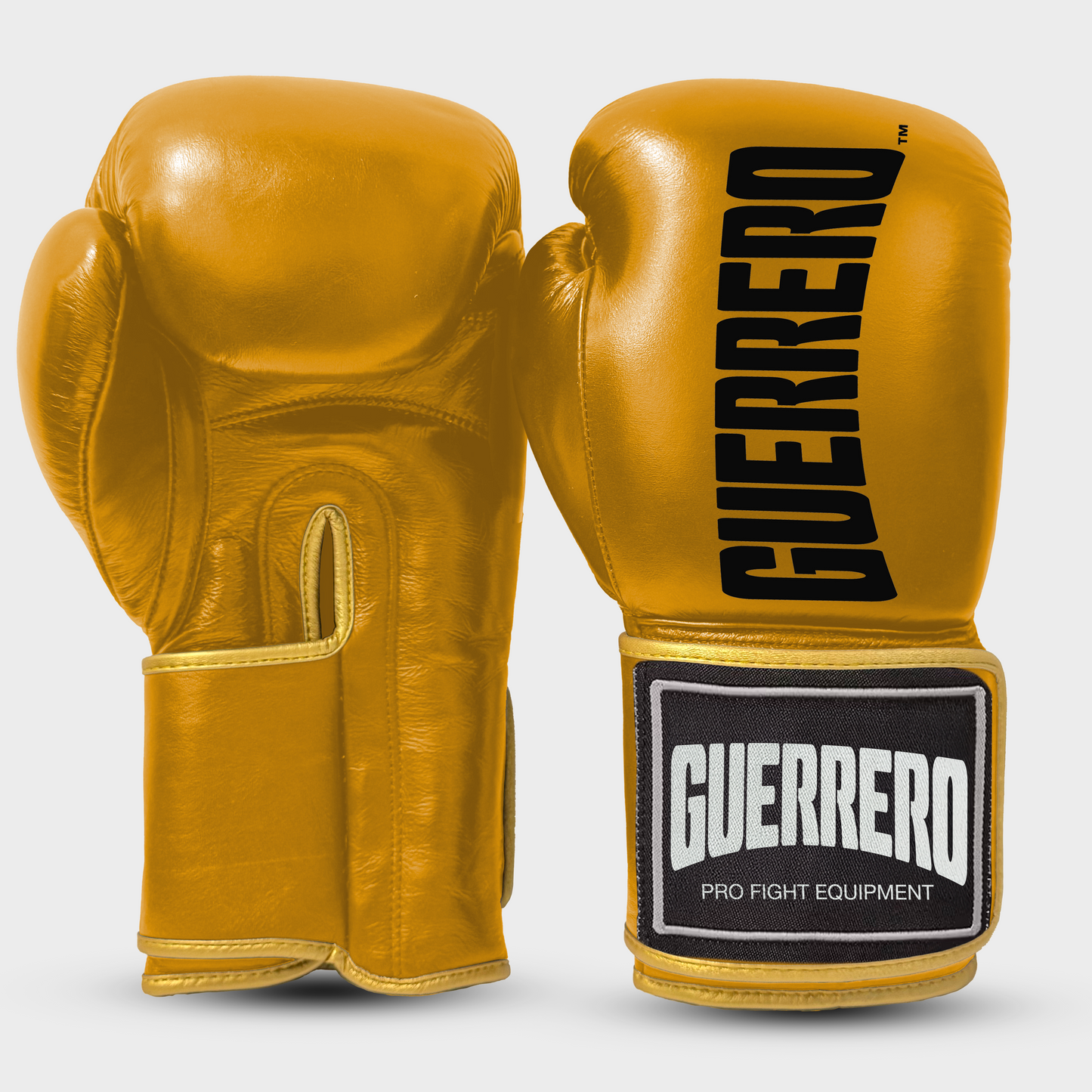 Sparring-Set Titan Handschuhe plus Max Vision Kopfschutz und Gold-Tiefschutz aus echtem Leder | Guerrero