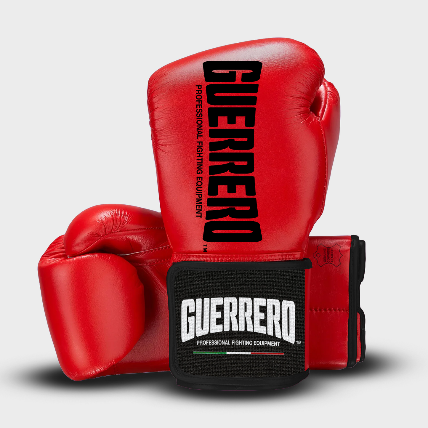 Sparring Kit Guantoni PRO Più Caschetto Max Vision Rosso in vera pelle | Guerrero