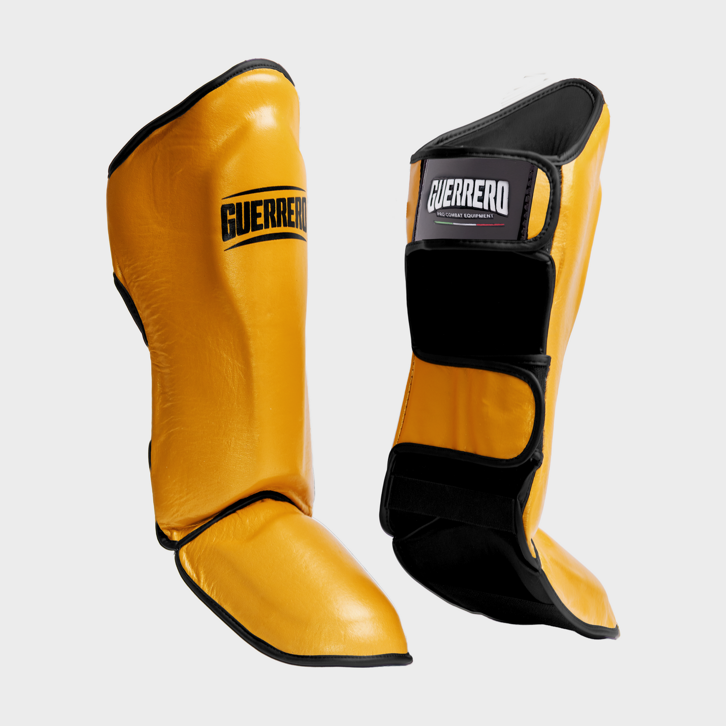 Guantoni Titan Più Caschetto Full Guard E Paratibia Impact Oro in vera pelle | Guerrero