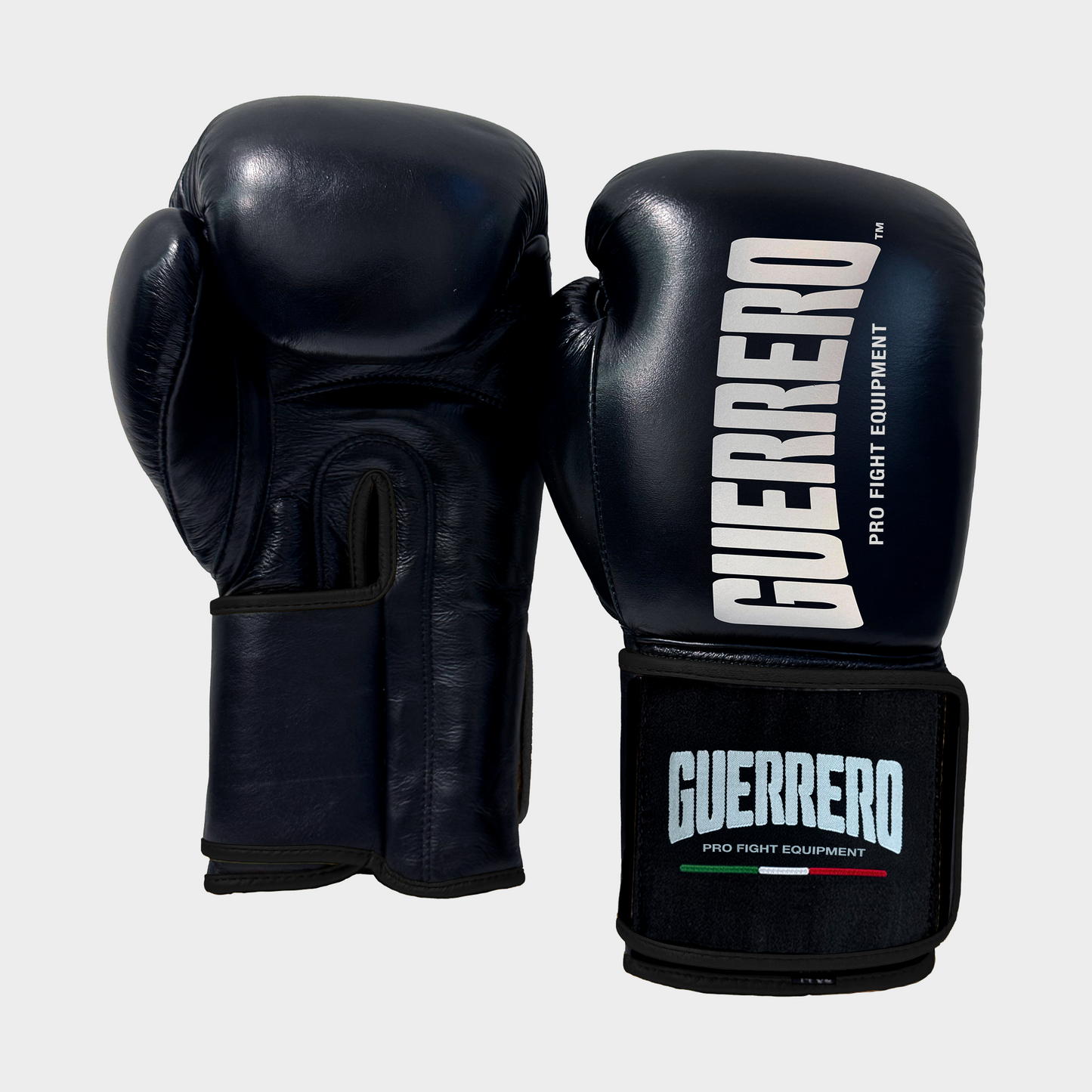Guantoni da Boxe in Vera Pelle PRO Fight 2 Neri Guerrero™