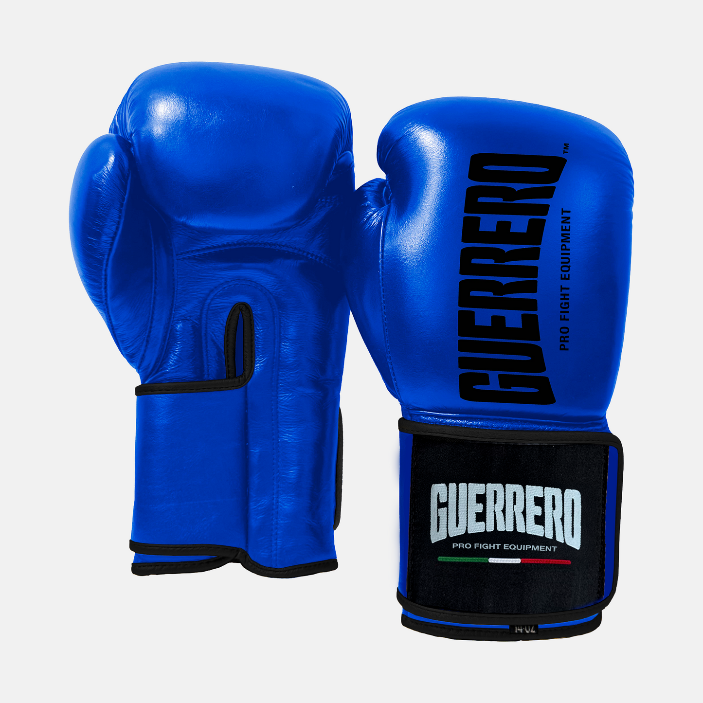 Guantoni da Boxe in Vera Pelle PRO Fight 2 Blu Guerrero™