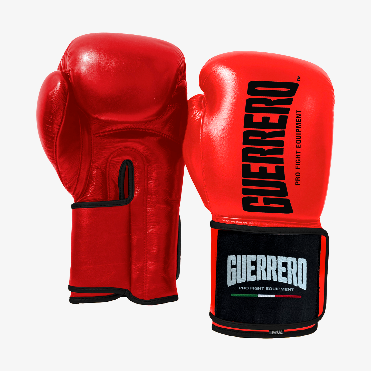 Guantoni da Boxe in Vera Pelle PRO Fight 2 Rossi Guerrero™