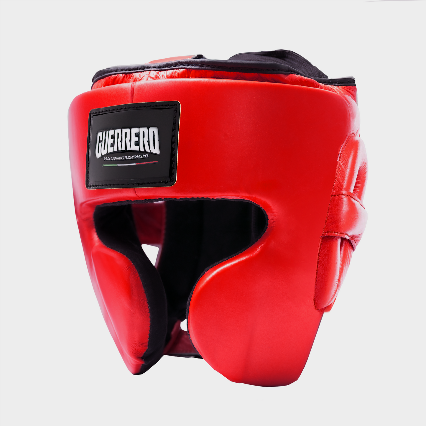 Guantoni Flex Strike Più Caschetto Full Guard E Paratibia Impact Rossi in vera pelle | Guerrero
