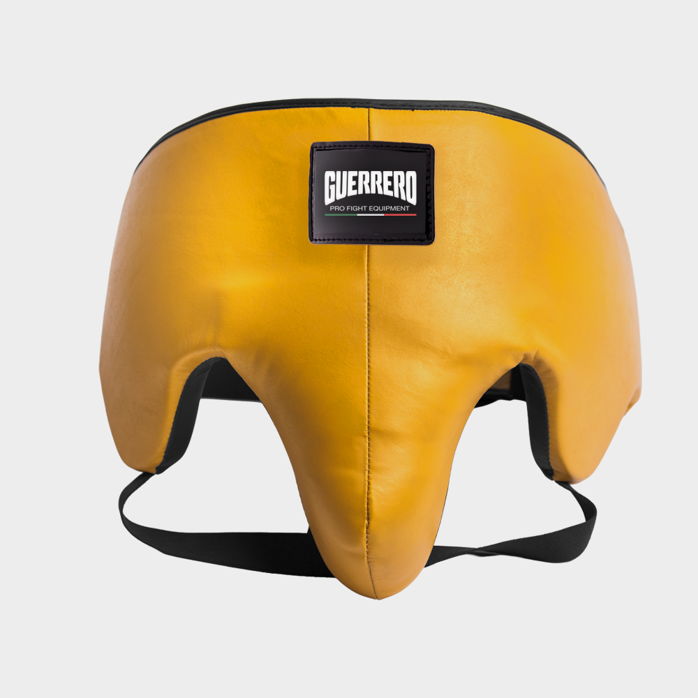 Conchiglia Protettiva da Combattimento Oro In Vera Pelle – Core Shield Series | Guerrero™