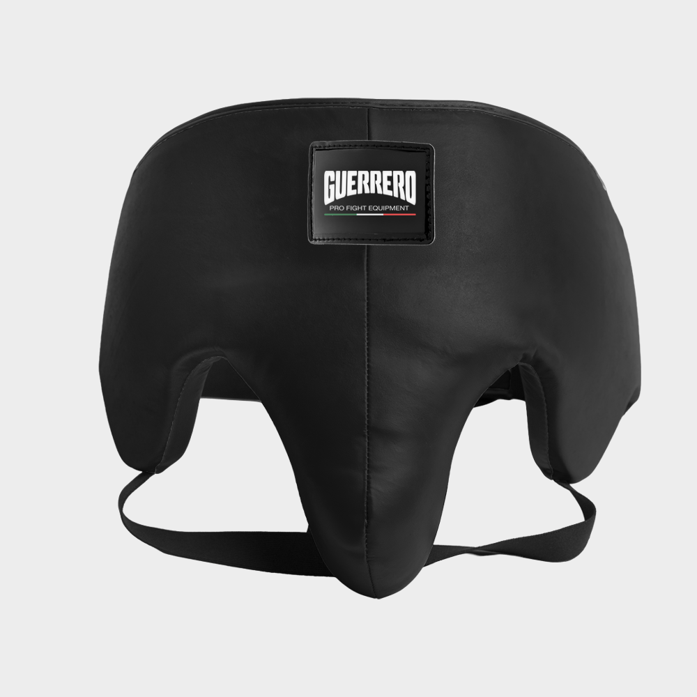 Conchiglia Protettiva da Combattimento Nera In Vera Pelle – Core Shield Series | Guerrero™