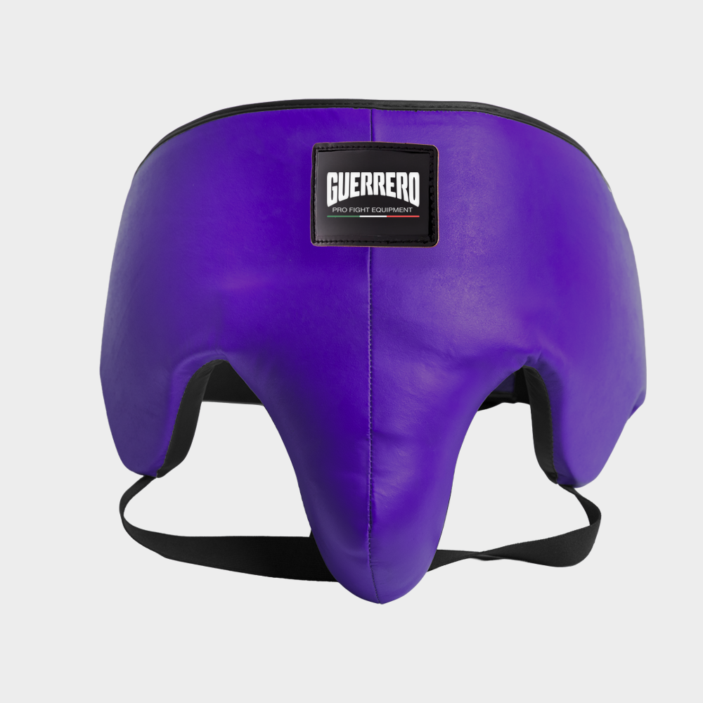 Conchiglia Protettiva da Combattimento Viola In Vera Pelle – Core Shield Series | Guerrero™