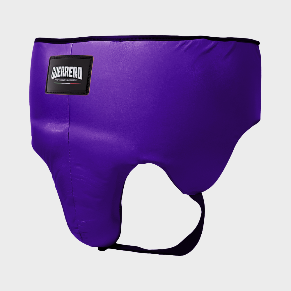 Guantoni Flex Strike Più Caschetto Full Guard E Conchiglia Protettiva Viola in vera pelle | Guerrero