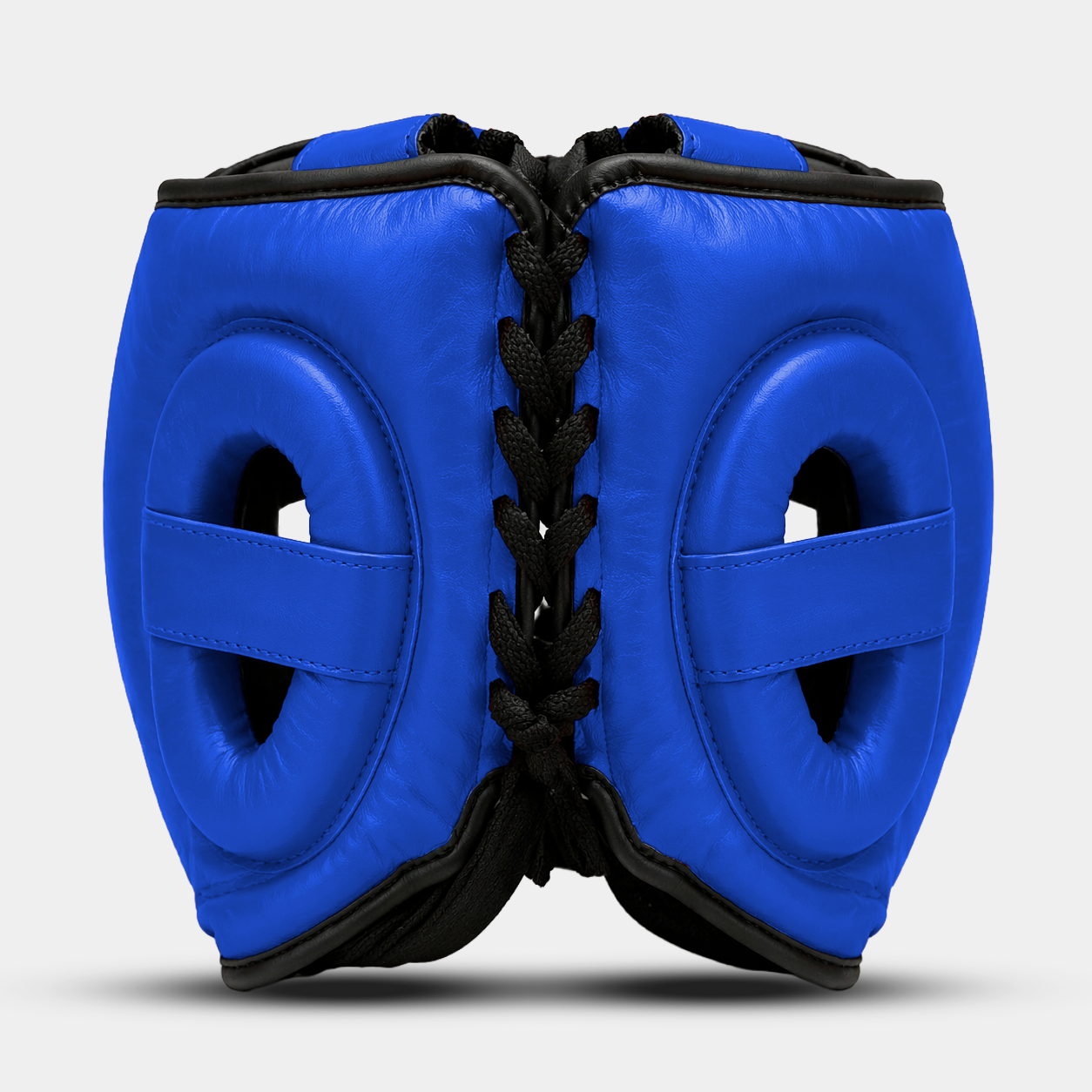 Caschetto da Boxe Face Shield Blu In Vera Pelle | Guerrero™