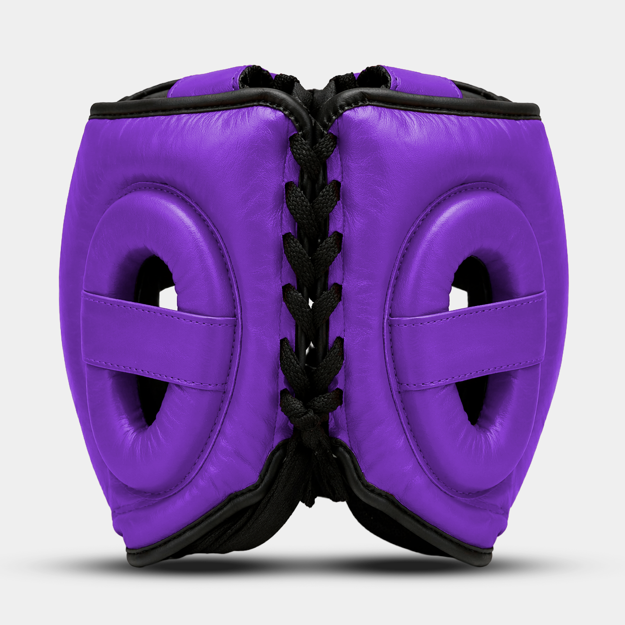 Face Shield Purple Genuine Leather Boxing Helmet | Guerrero™