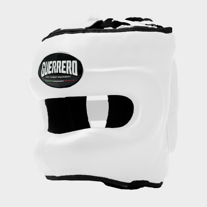 Gants Flex Strike et casque Max Vision blancs en cuir véritable | Guerrero