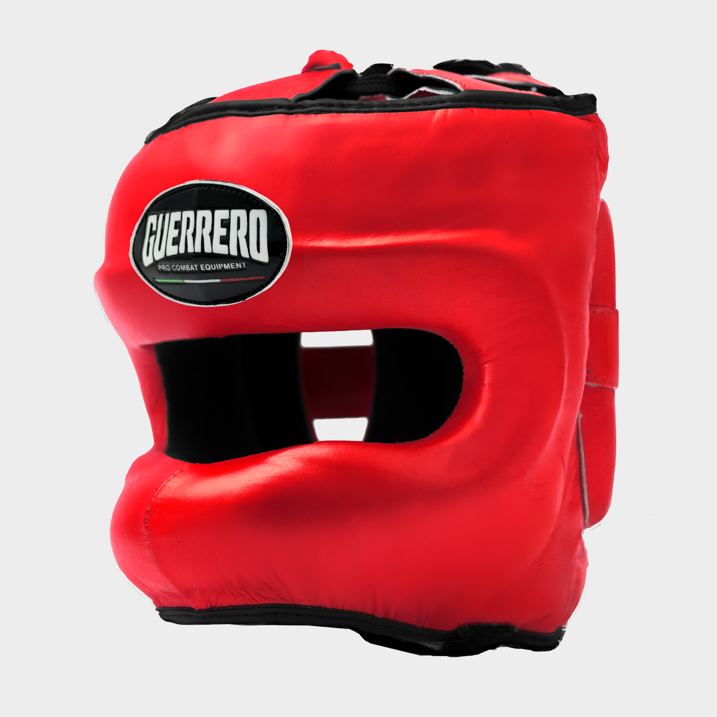 Guantoni Flex Strike Più Caschetto Max Vision e Conchiglia Protettiva Rossi in vera pelle | Guerrero