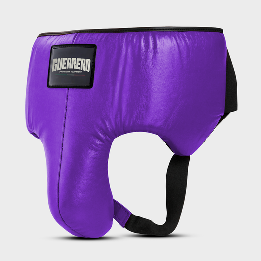 Conchiglia Protettiva da Combattimento Viola In Vera Pelle – Core Shield Series | Guerrero™