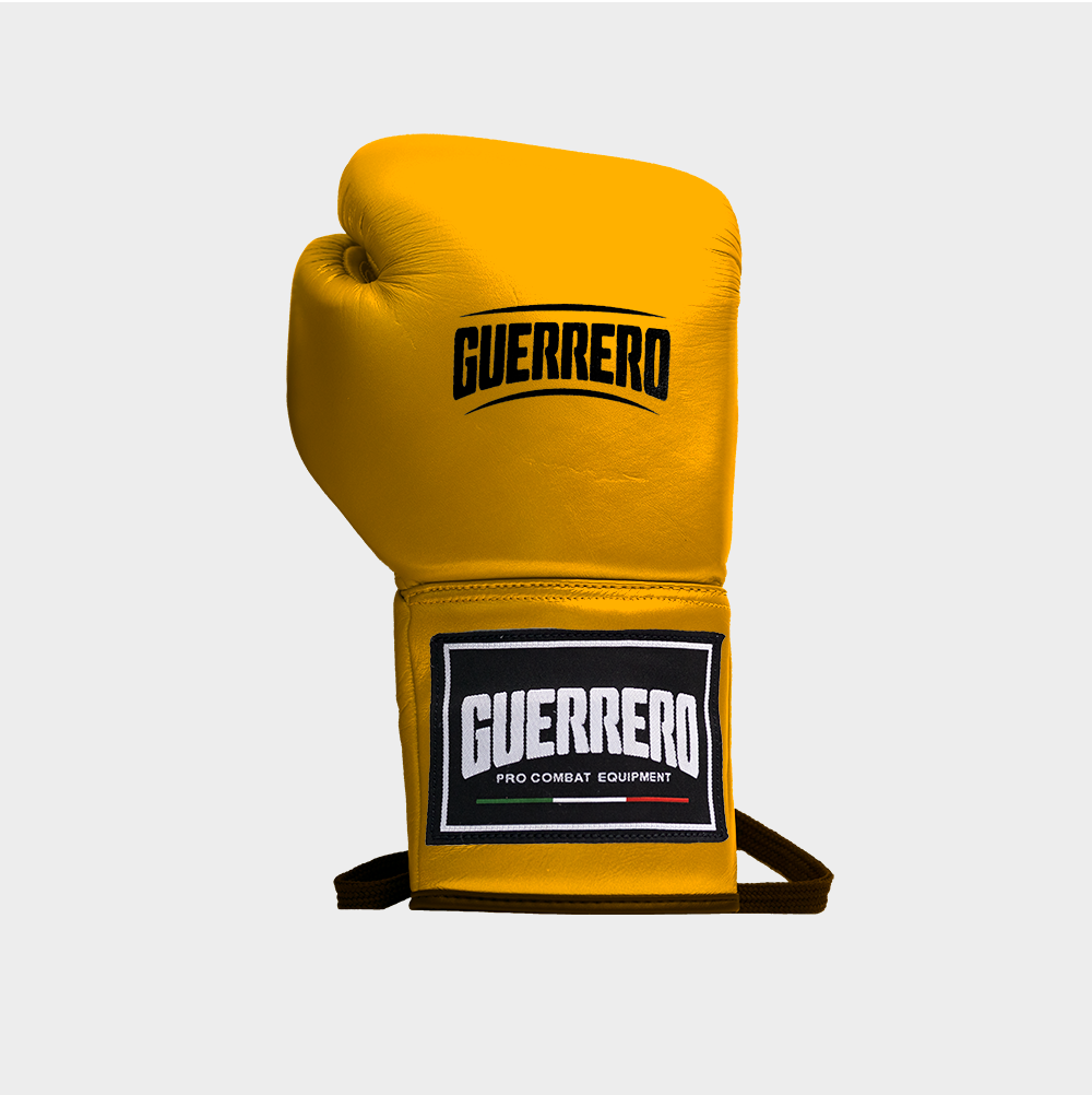 Guantoni da Boxe Elite Guard Oro In Vera Pelle | Guerrero™