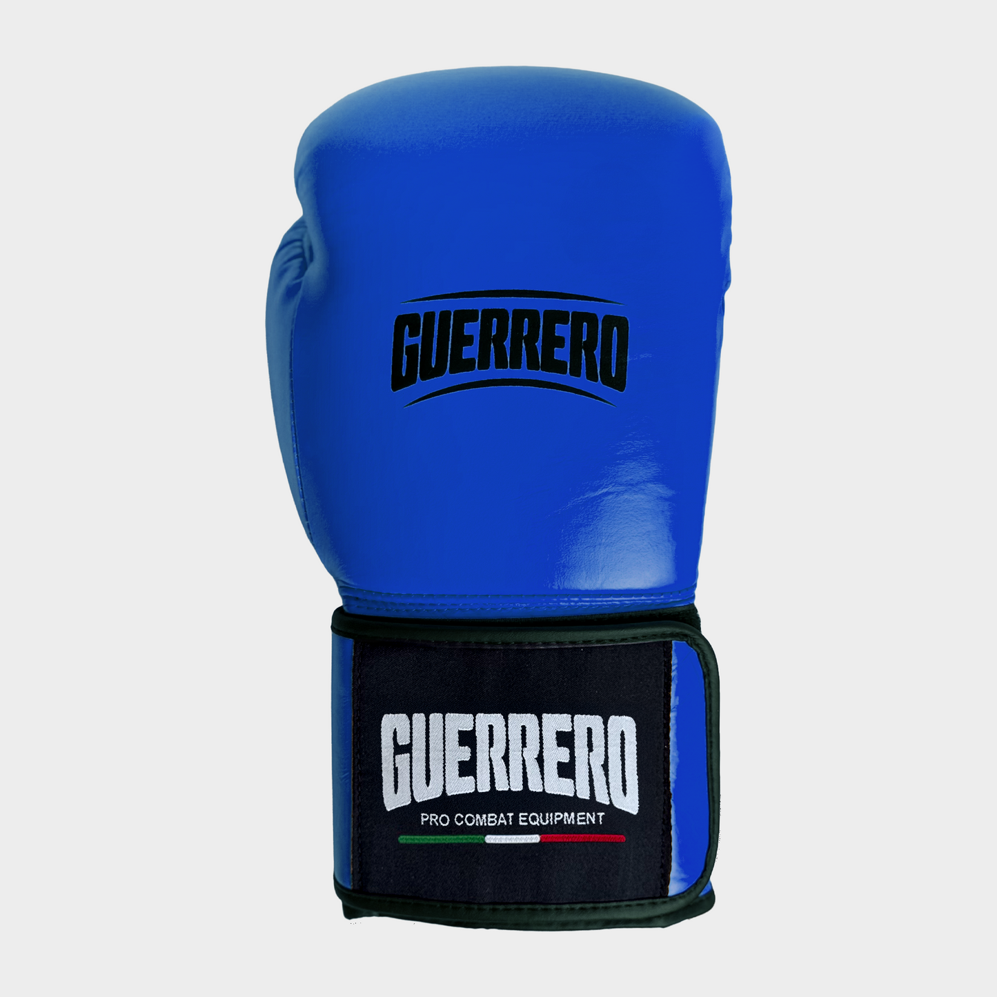 Guantoni Flex Strike Più Caschetto Max Vision e Conchiglia Protettiva Blu in vera pelle | Guerrero