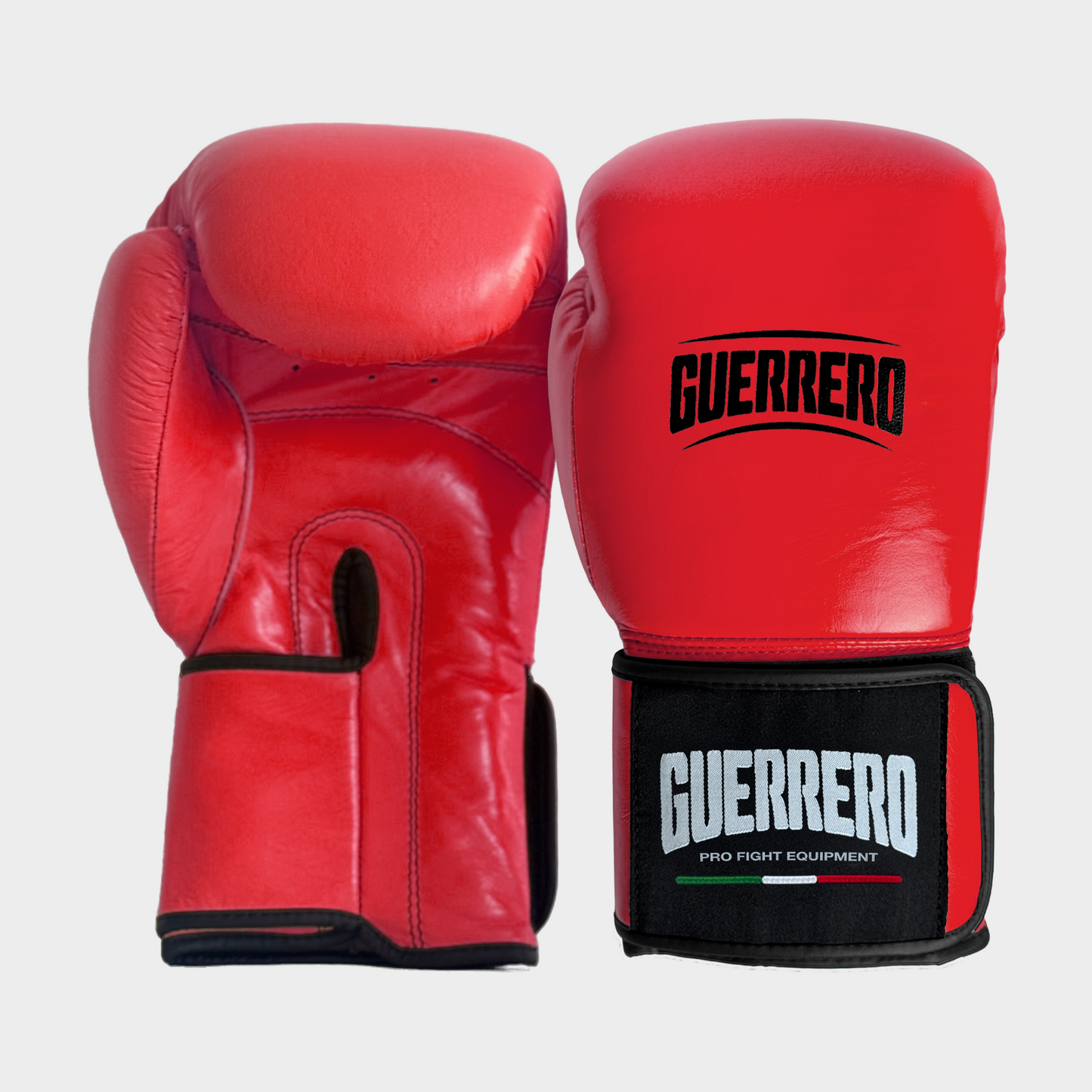 Guantoni da Boxe Rossi In Vera Pelle – Strap Series | Guerrero™