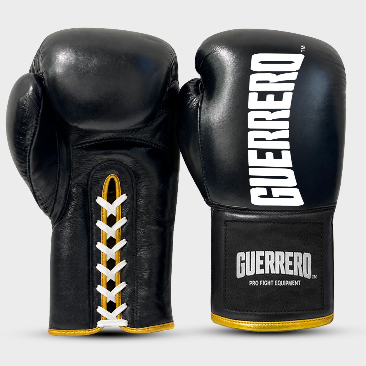 Sparring Kit Guantoni Titan Laces Più Caschetto Max Vision Neri in vera pelle | Guerrero