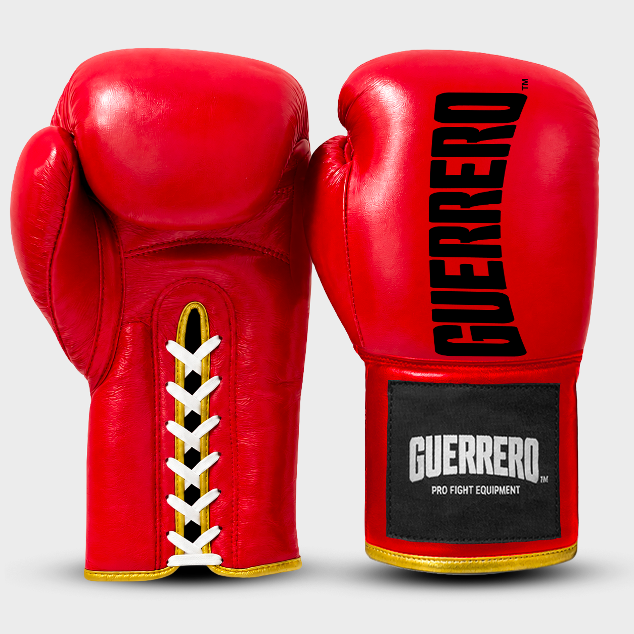 Kit de sparring Titan Laces, guantes y protector de cabeza rojo Max Vision de cuero genuino | Guerrero