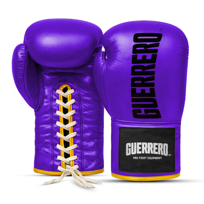 Gants de boxe en cuir véritable Titan Purple Laces Guerrero™
