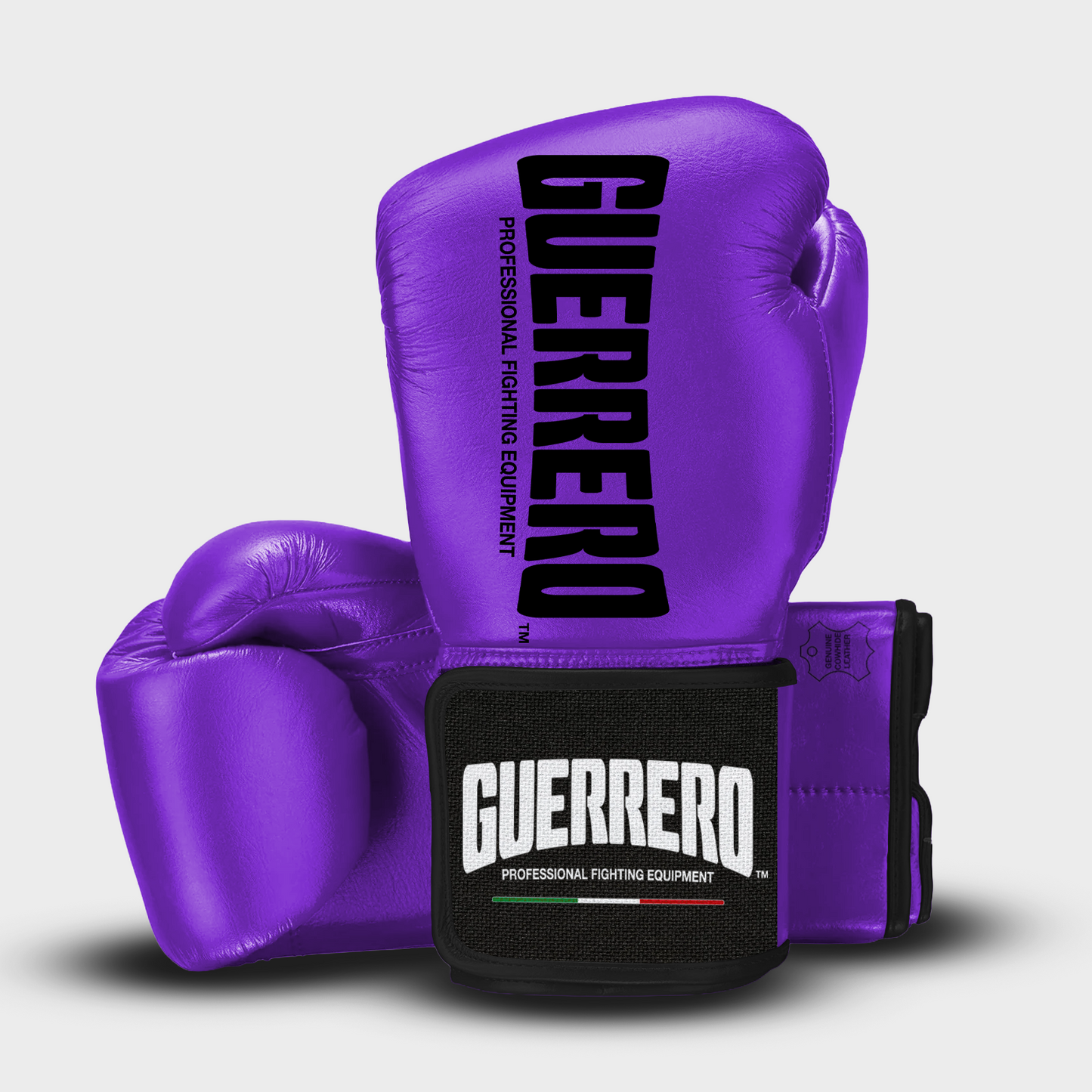 Sparring Kit Guantoni PRO Più Caschetto Max Vision Viola in vera pelle | Guerrero