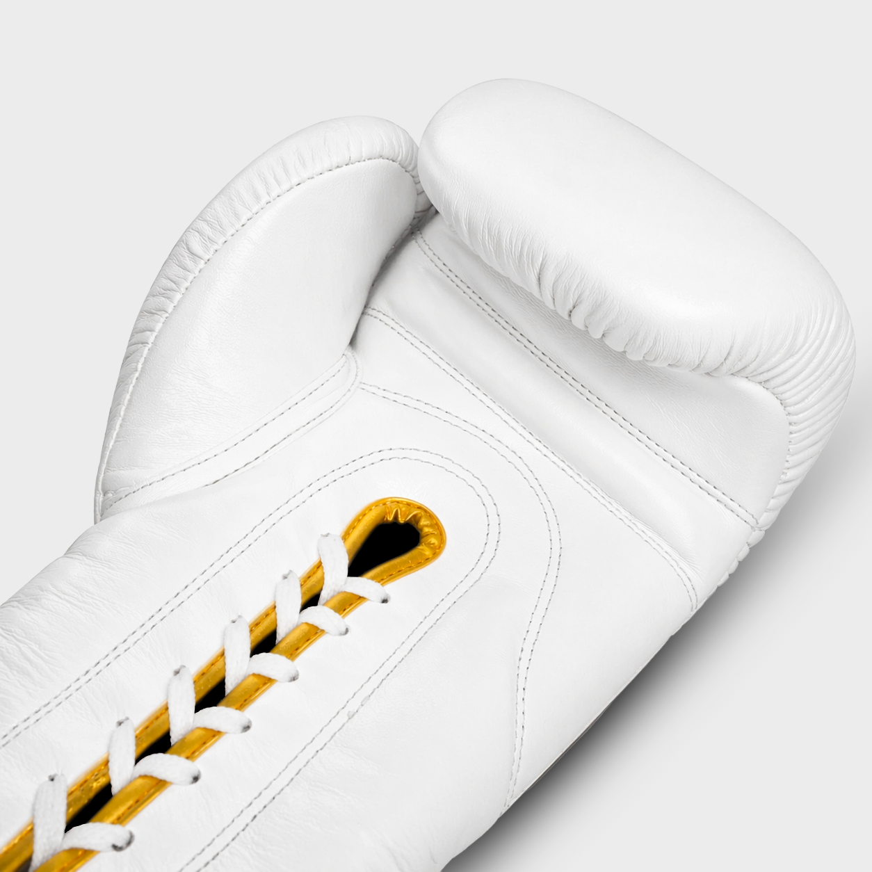 Gants de boxe en cuir véritable Titan White Laces Guerrero™