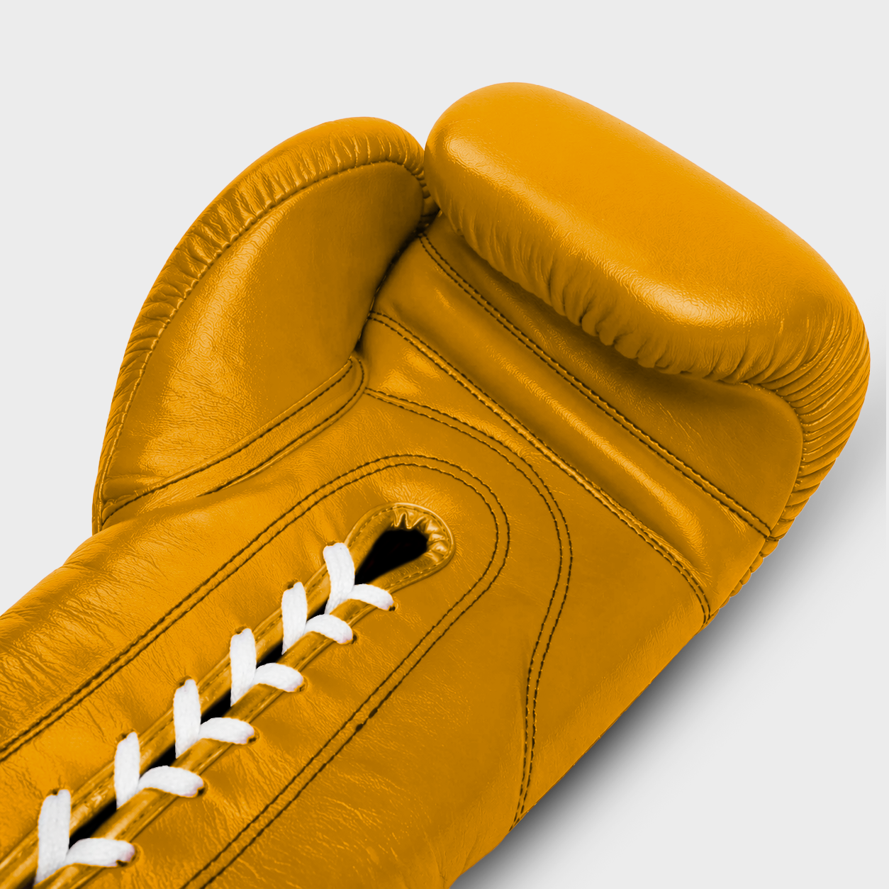 Guantes de boxeo Guerrero™ Gold Lace de cuero genuino