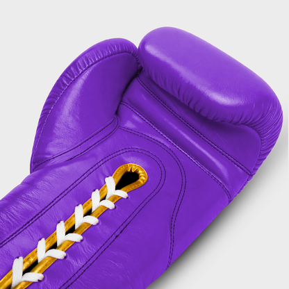 Gants de boxe en cuir véritable Titan Purple Laces Guerrero™