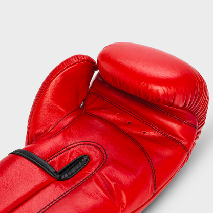 Titan PRO Red Guerrero™ Boxhandschuhe aus echtem Leder