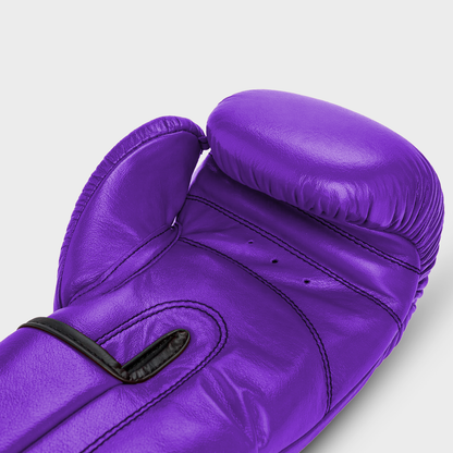 Titan PRO Boxhandschuhe aus echtem Leder in Lila | Guerrero™