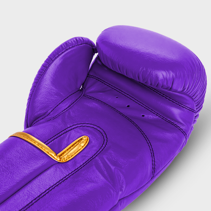 Titan PRO Boxhandschuhe aus echtem Leder in Lila | Guerrero™