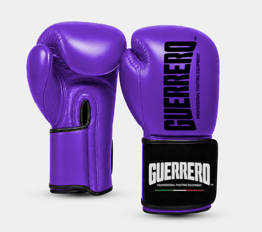 Guantoni da Boxe in Vera Pelle Titan BE Viola Guerrero™