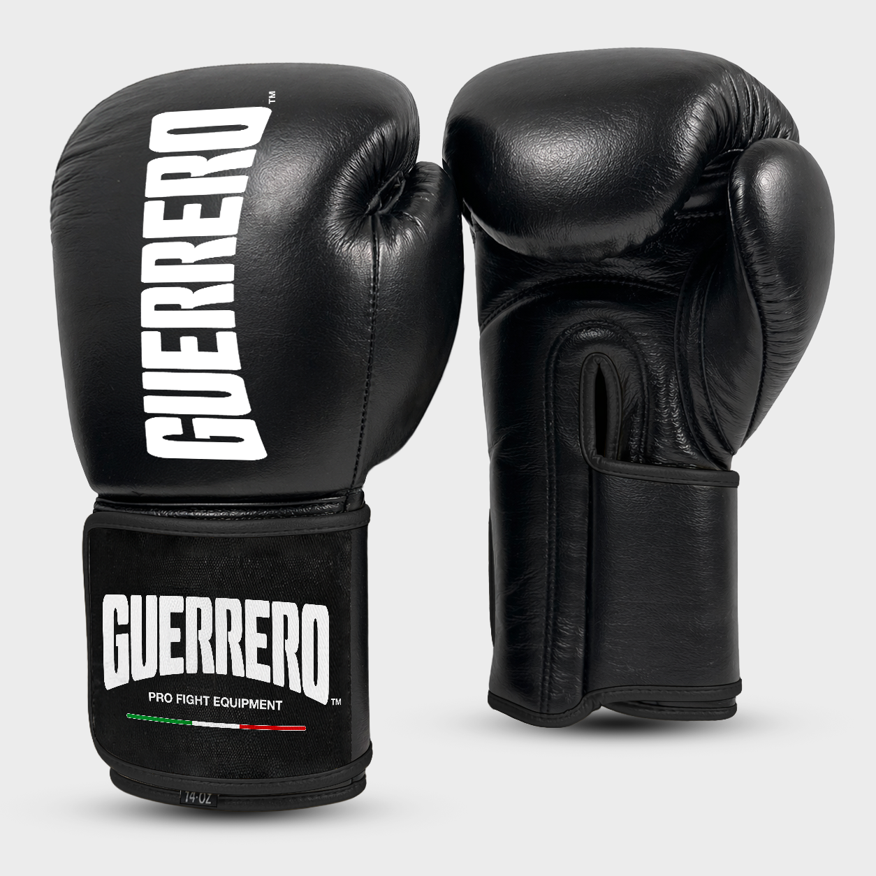 Titan Gloves Plus Full Guard Helmet in Black Genuine Leather | Guerrero