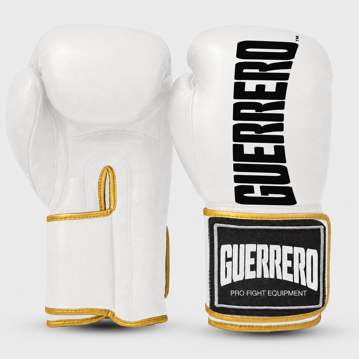 Guantoni da Boxe in Vera Pelle Titan Bianchi Guerrero™