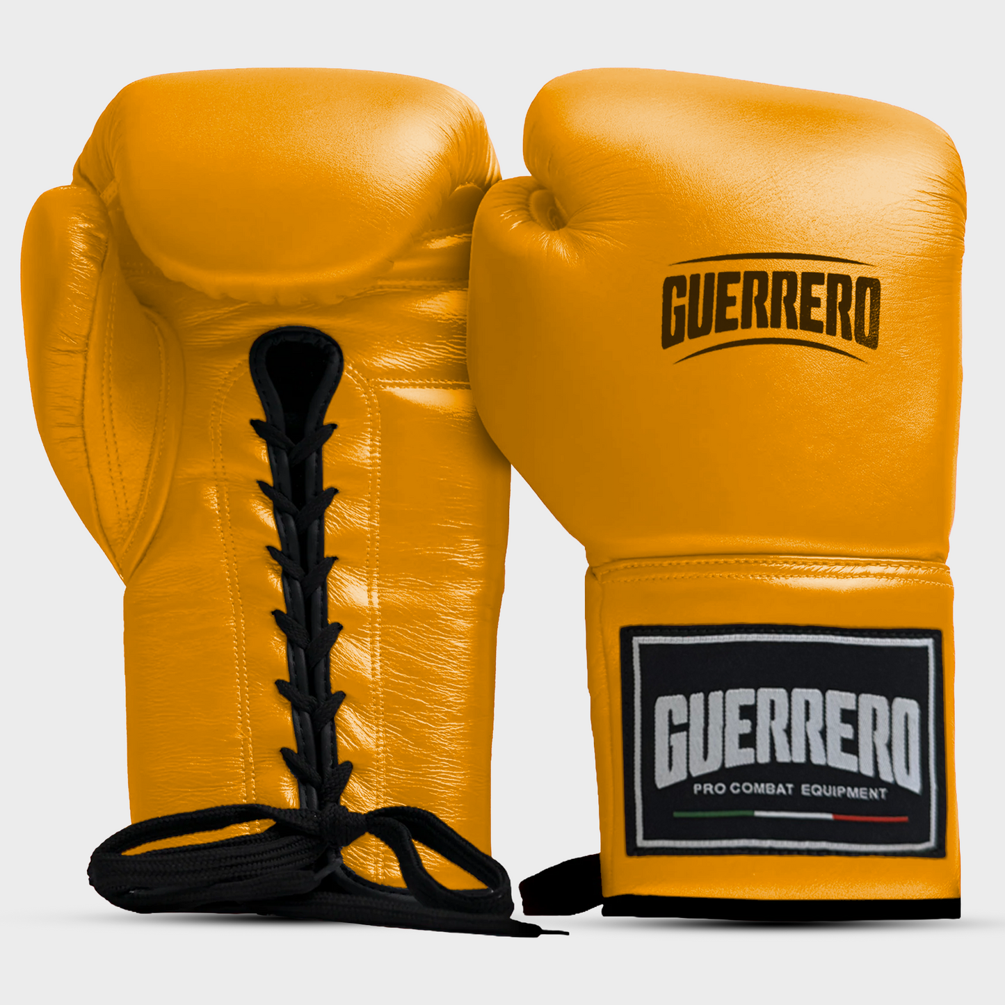 Guantoni da Boxe Iron Impact Oro In Vera Pelle | Guerrero™
