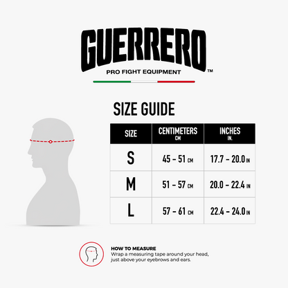 Caschetto da Boxe Full Guard Rosso In Vera Pelle | Guerrero™