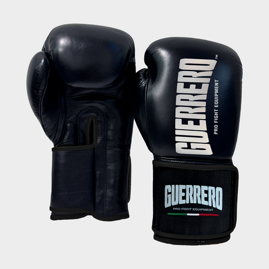 Guantoni da Boxe in Vera Pelle PRO Fight 2 Neri Guerrero™