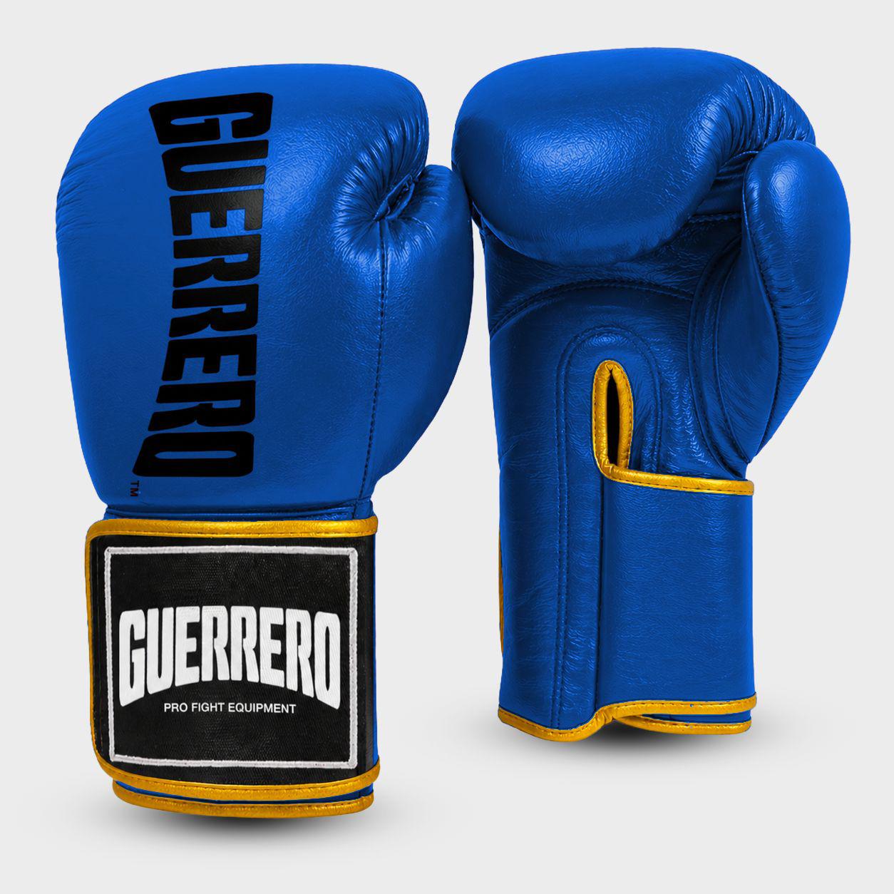 Titan PRO Blue Guerrero™ Genuine Leather Boxing Gloves