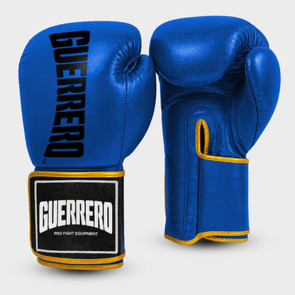 Titan PRO Blue Guerrero™ Genuine Leather Boxing Gloves