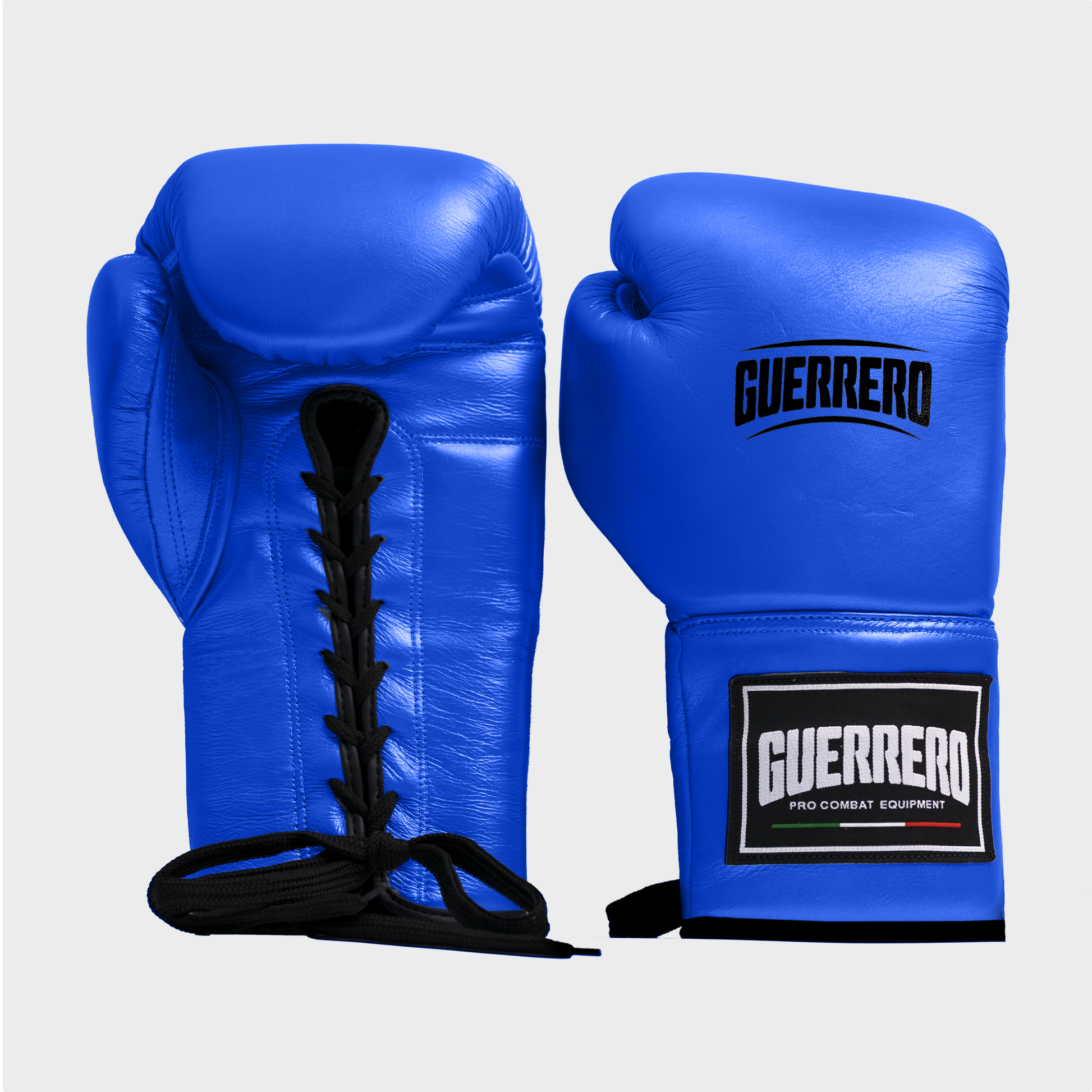 Guantoni da Boxe Elite Guard Blu In Vera Pelle | Guerrero™