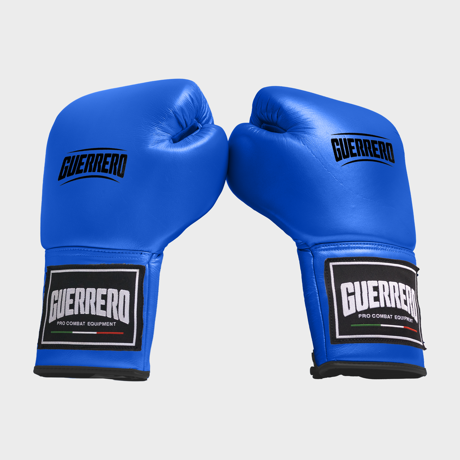 Guantoni da Boxe Elite Guard Blu In Vera Pelle | Guerrero™