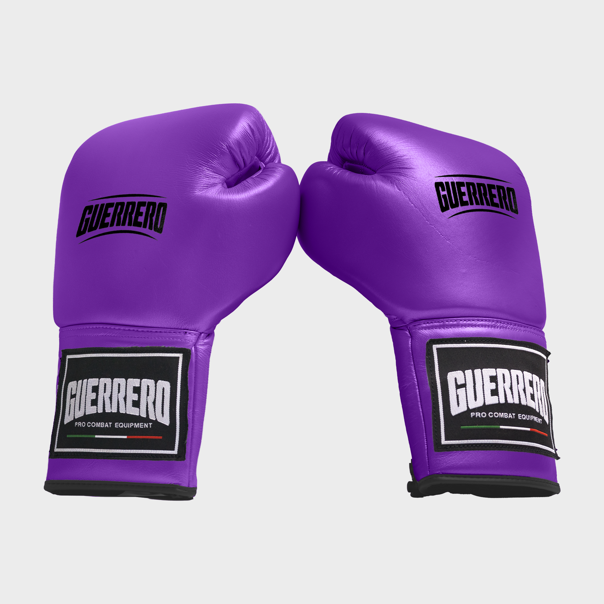 Guantoni da Boxe Elite Guard Viola In Vera Pelle | Guerrero™