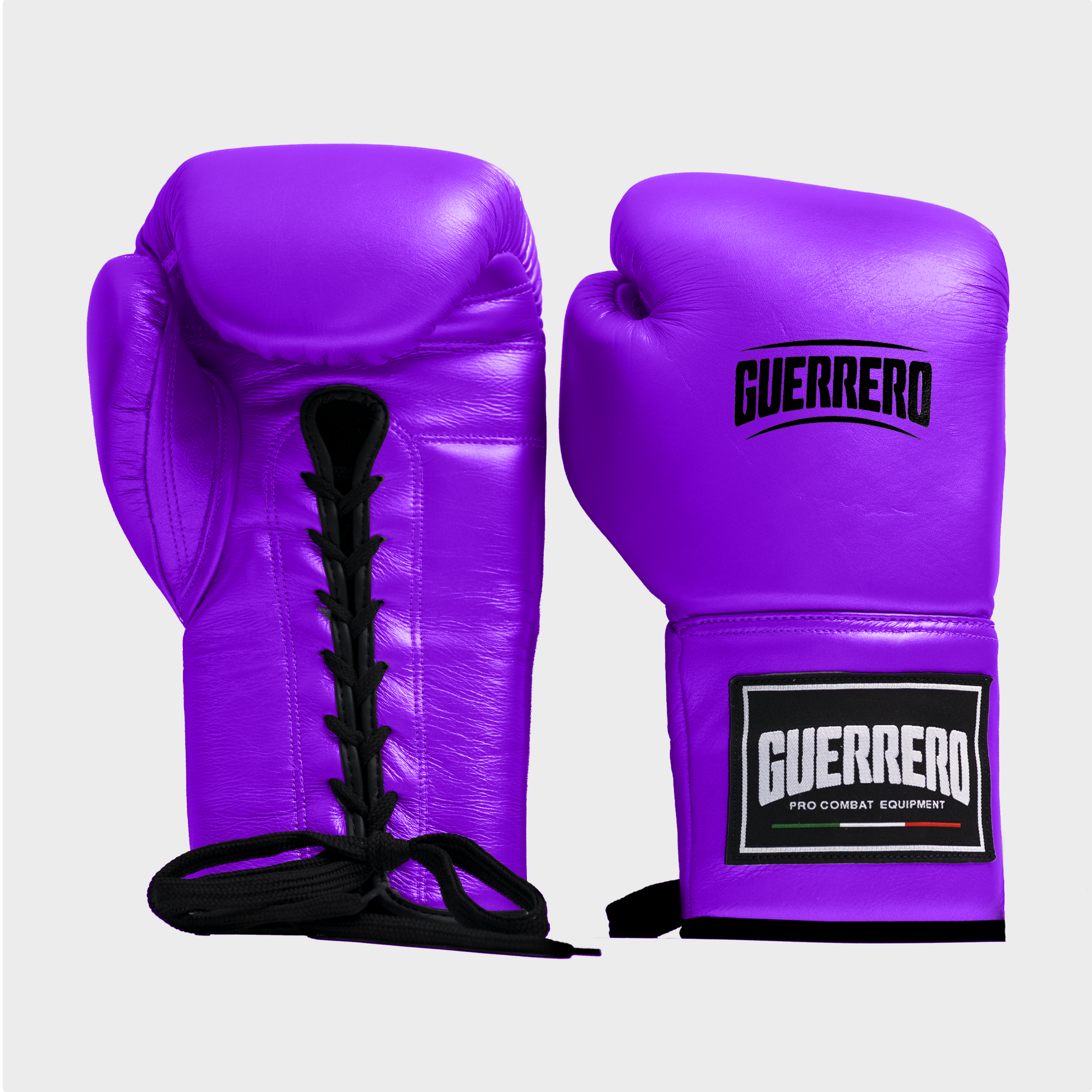 Guantoni da Boxe Elite Guard Viola In Vera Pelle | Guerrero™